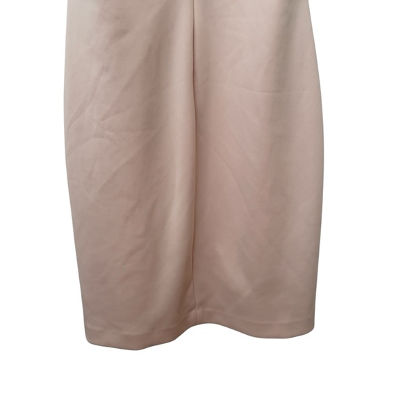 Tommy Hilfiger Woman's Size 14 Blush Pink Scalloped Sleeves Midi Dress - Picture 7 of 8